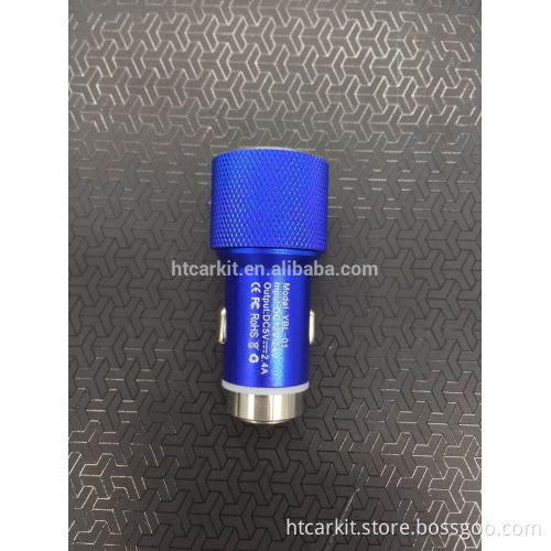 2016 Fashion High quality dual usb car charger 2.4a with safety hammer function showkoo